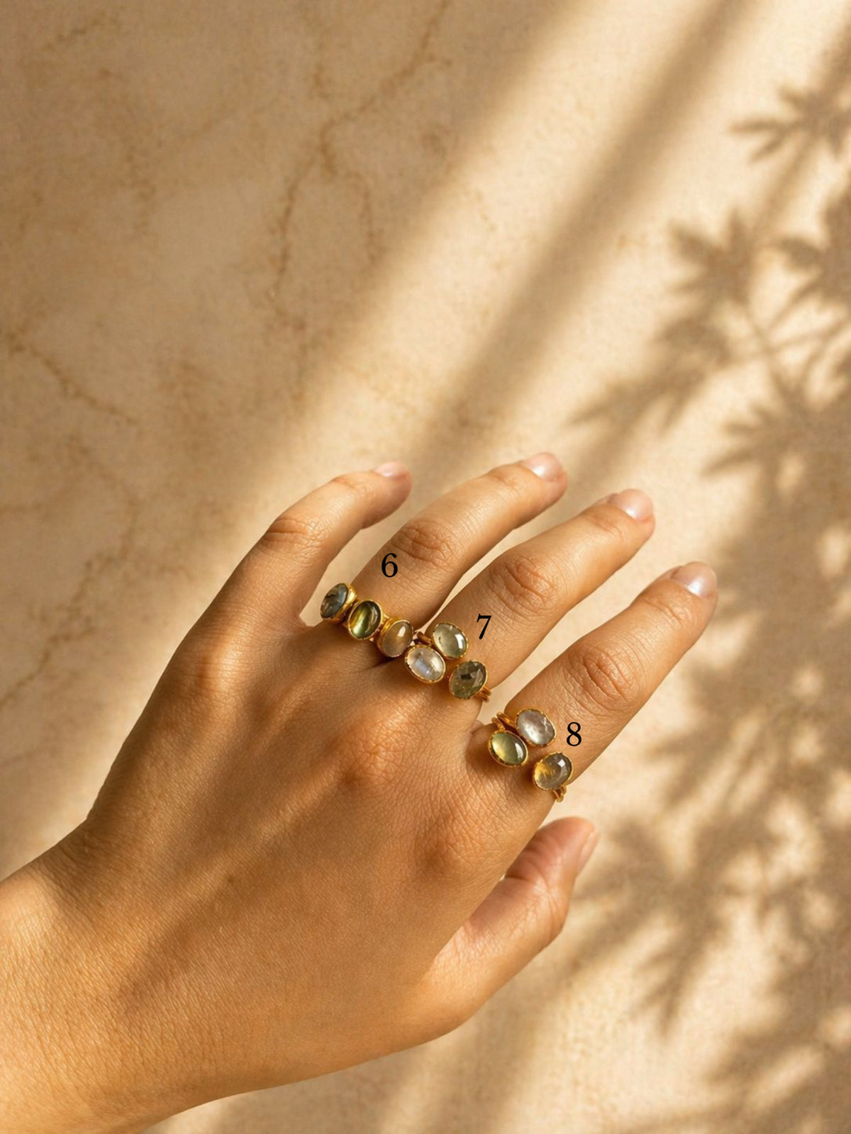 Earthy Stone Rings