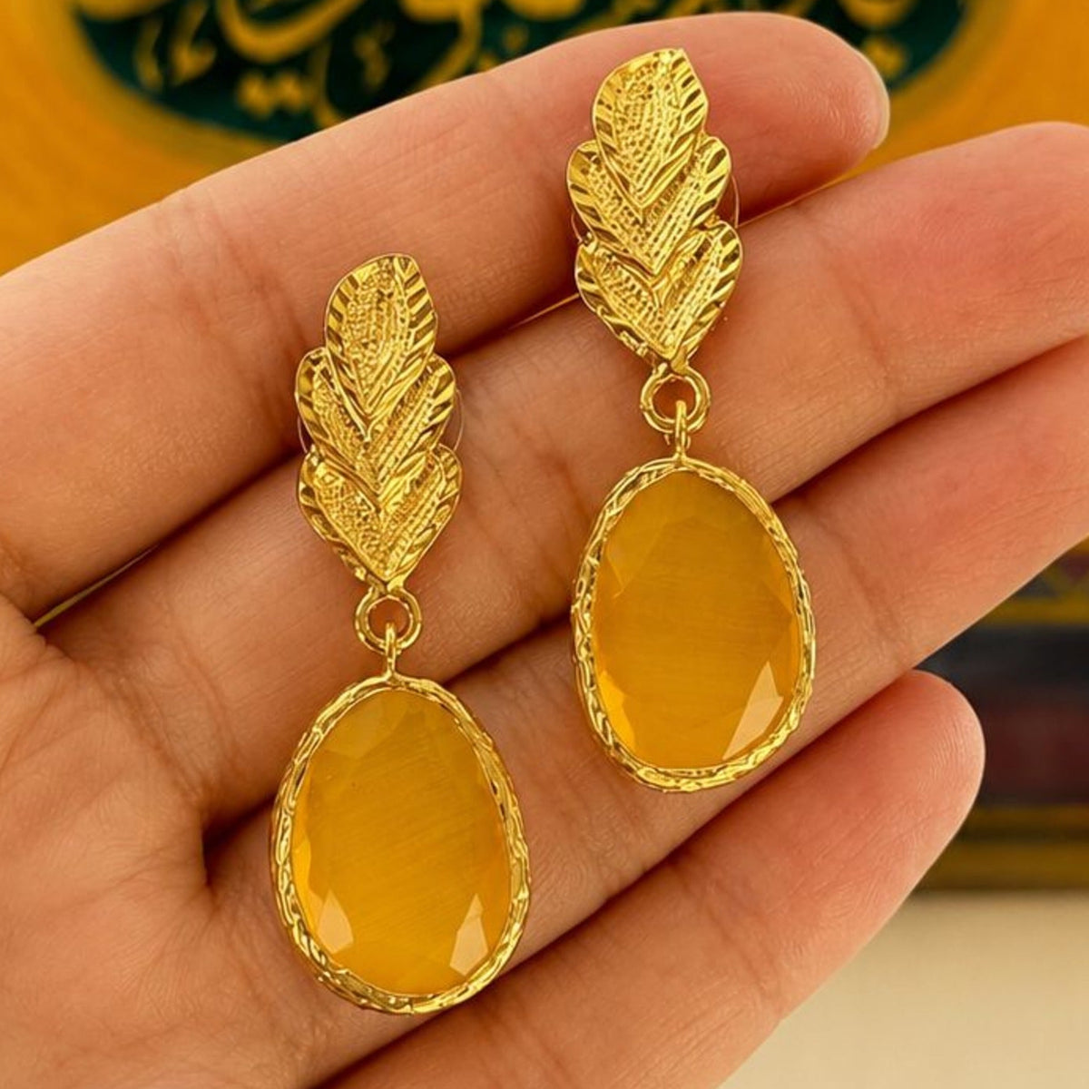 Leaf-Drop Earrings