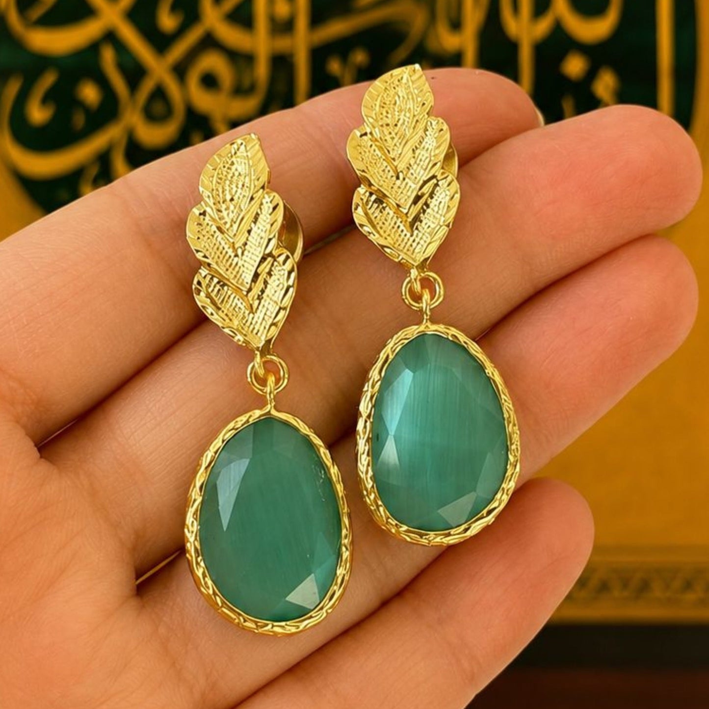 Leaf-Drop Earrings