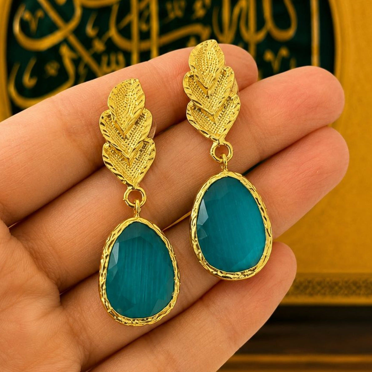 Leaf-Drop Earrings