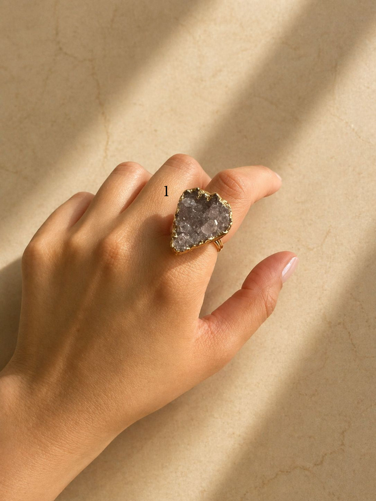 Amethyst stone rings