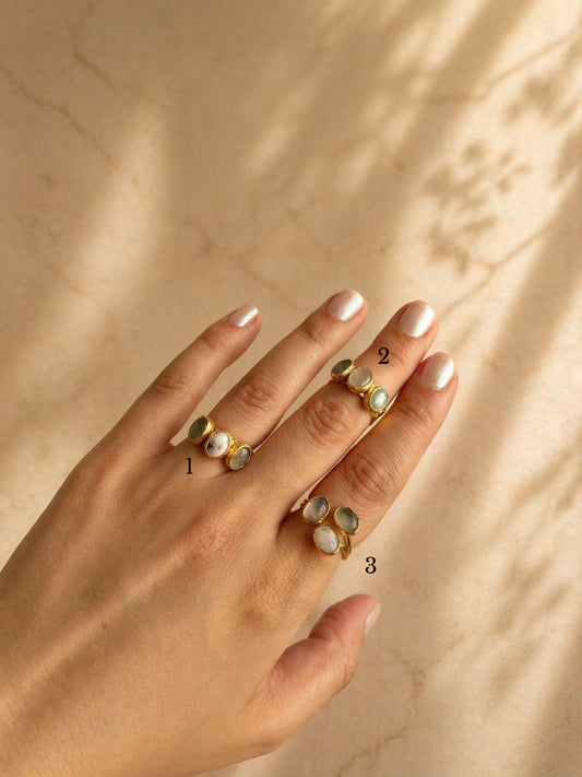 Earthy Stone Rings