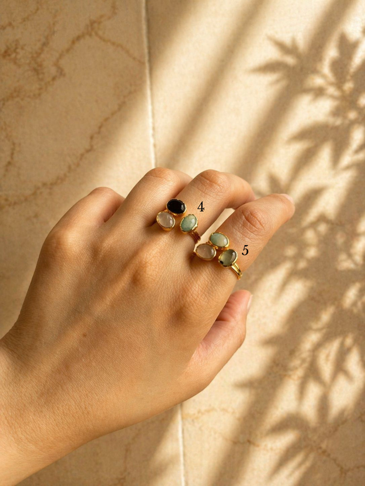 Earthy Stone Rings