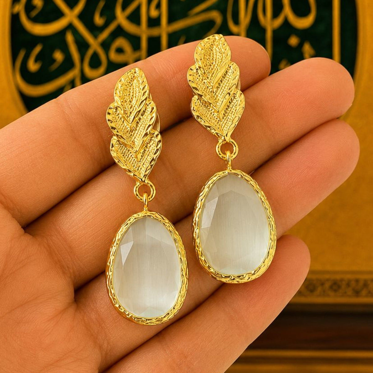 Leaf-Drop Earrings