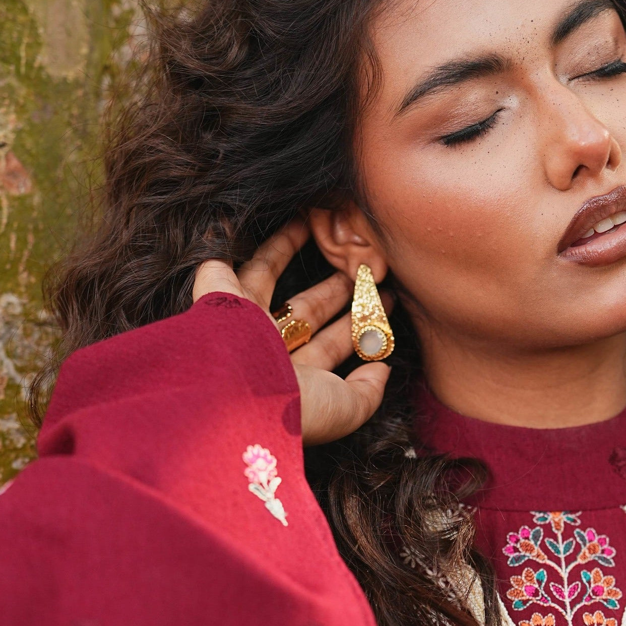 Amber earrings