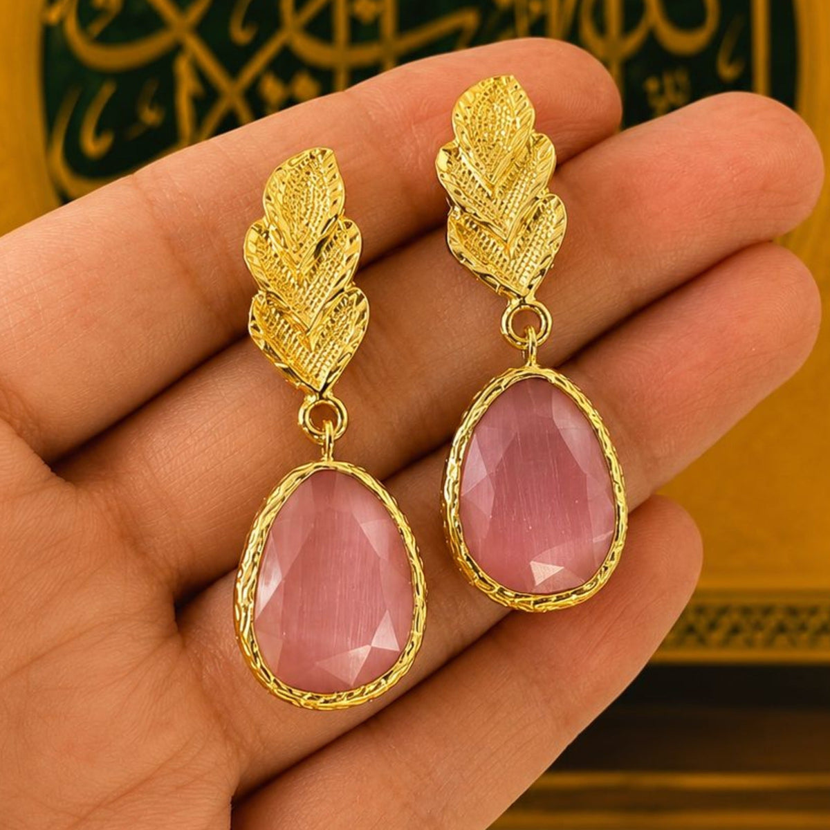 Leaf-Drop Earrings